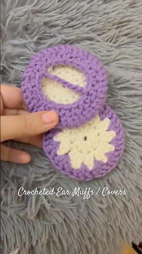 Crocheted ear muffs / covers 💜