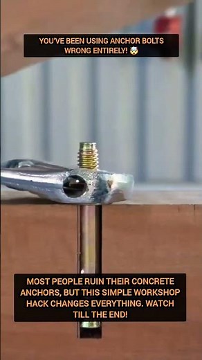 The Genius Way To Install Anchor Bolts Like A Pro 🛠️