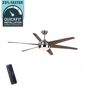 Reviews for Home Decorators Collection Windward 68 in. White Color Changing Integrated LED Polished Nickel Ceiling Fan with Light Kit, DC Motor and Remote | Pg 1 - The Home Depot
