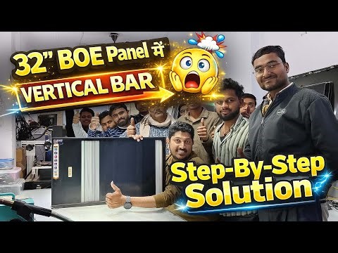 32" BOE Panel Vertical Bar Problem ✅ | Panel Repair Without Replacement 😱 | LED Tv Repairing Course