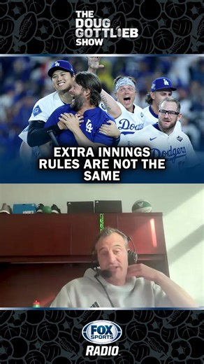 5.1K views · 26 reactions | Last night was one of the longest games in MLB postseason history, but The Doug Gottlieb Show brings up a great point. Why do the postseason and regular season have different rules when the game goes into extra innings? Shouldn't they be the same? Let us know your thoughts | FOX Sports Radio | Facebook