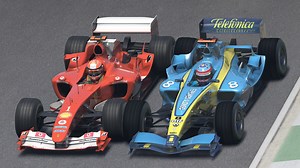 11K views · 167 reactions | Michael Schumacher vs Fernando Alonso - Ferrari F2004 vs Renault R24 - F1 2004 at Imola | Raceluxius Horizon | Facebook