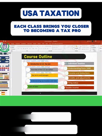 USA Taxation 📊 Each class brings you closer to becoming a tax pro. #USATaxation #TaxPro #CertifiedTaxAdvisor #TaxEducation #IncomeTax #FederalTax #GlobalTax #TaxProfessionals #FinanceEducation #LearnOnTikTok #ICTPakistan #InstituteOfCorporateAndTaxation #GlobalCareers