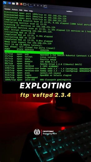 vsftpd 2.3.4 Exploit Demo | FTP Vulnerability Explained (Ethical Hacking Lab)