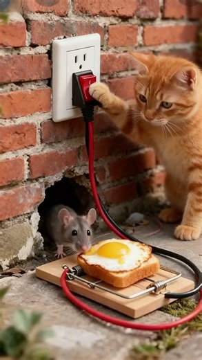 Shocking! 😱 Kitten's Ultimate Trap & Silent Wait橘貓的沉默等待 Billī kā jaal, Biraler fap, Mèo vàng #billi