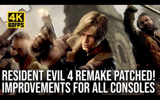 【4K60帧】数毛社《生化危机4重制版》1.004升级档修正主机平台问题测试：PS5 和 Xbox Series X/S | 机翻中文