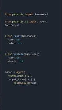 Pydantic AI Output Type Patterns - Part 7/19