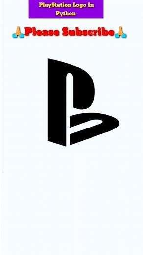 Draw PlayStation Logo In Python Turtle|How to Create PlayStation Logo in python|#shorts#playstation