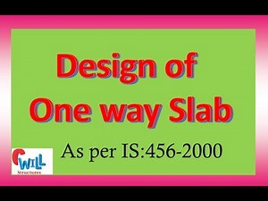 Design of One way slab| civil Engineering