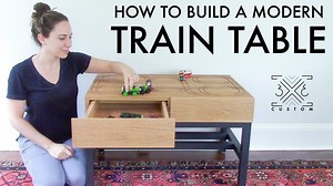 14K views · 500 reactions | Modern Toy Train Table - DIY Furniture for Kids | 3x3 Custom | Facebook