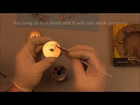 Jauch grandfather clock click spring repair