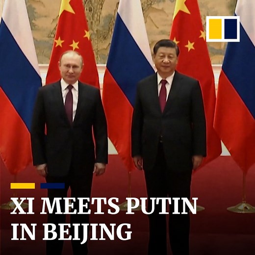 395K views · 10K reactions | China’s Xi Jinping met Russia’s Vladimir Putin hours before the Beijing Olympics opening ceremony. They unveiled a series of pacts, including a new gas deal. | South China Morning Post | Facebook