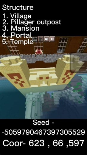 Minecraft God Seed For Bedrock 1.21 #minecraft #godseed