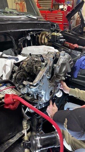 Gen 3 5.0L Coyote Swap into 1979 Ford F150: Fixing a Timing Chain Issue #mechanic #ford #automobile