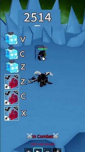 The Most Un fair Ice Combo in Bloxfruit🧊 #bloxfruits #roblox #pvp #bountyhunting #bountyhunter