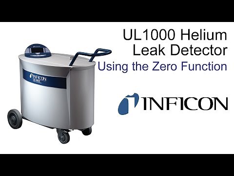 UL1000 Helium Leak Detector | Using the ZERO Function