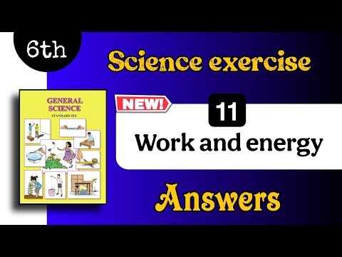 6th science chapter 11 exercise - 11. work and energy question answer class 6 science exercise