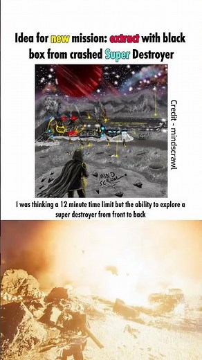 Idea for new mission: extract with black box from crashed Super Destroyer - Helldivers 2