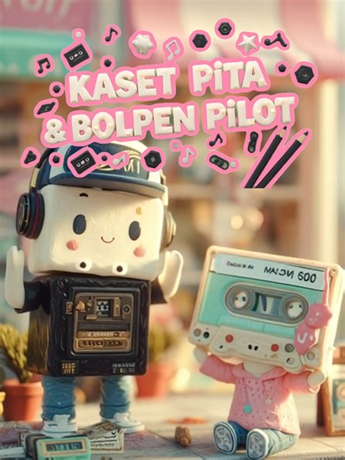 kisah Kaset pita dan bolpen pilot. #rendclay #airend #clayanimation #animasiclay #diorama