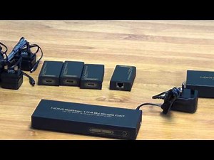 4 Way HDMI Splitter Over Ethernet (CAT5 / CAT6)