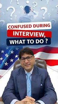 ⚠️ One Mistake When You’re Nervous = Rejection! | US Visa Interview. #usvisa #shortvideo