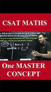 CSAT Maths: One Master Concept l UPSC CSE l Parvej Alam