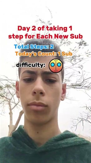 DAY 2 of walking 1 step for each new Subscriber #shorts #viral #shortvideo #sound