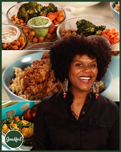 167K views · 253 reactions | Tabitha Brown shows us easy ways to meal prep vegan meals in just 90 minutes!  | Goodful | Facebook