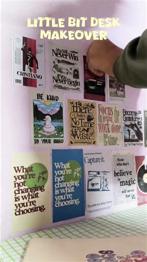 lil bit of desk makeover 🍂🤎!!#ytshorts #shorts #minivlog #decoration #viral