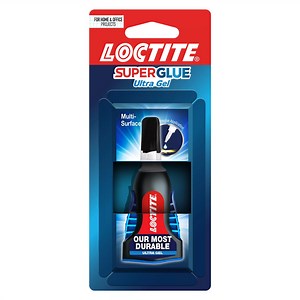Loctite Super Glue Ultra Gel Control, Pack of 1, Clear 0.14 fl oz Bottle