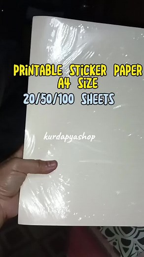 Printable Sticker Paper A4 Size - Best Quality Sticker Paper for DIY Projects