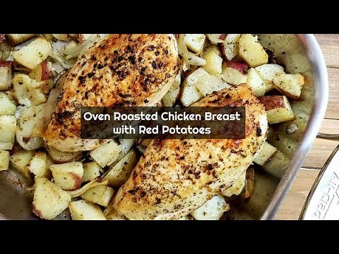 Oven Roasted Chicken Breasts with Red Potatoes and Onions ~ Amy Learns to Cook