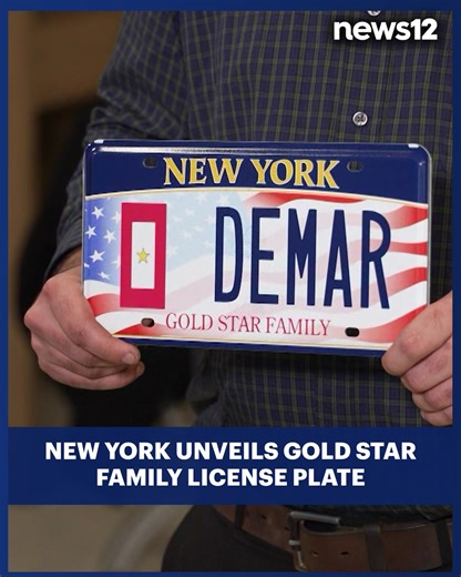 News 12 Long Island on Instagram: "GOLD STAR FAMILIES: The DMV says the new plates "enable family members to honor their loved ones' service and sacrifice." Watch News 12 and check our IG stories for more. . . . #News12 #News12NY #News12LI #News12HV #News12WC #News12BK #News12BX"