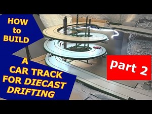 Matchbox Car Layout Construction pt2 Matchbox Motorway Car Drift Tower#adultdiecastracing #diorama