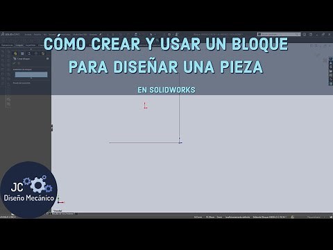 How to create and insert blocks to design parts in #SOLIDWORKS