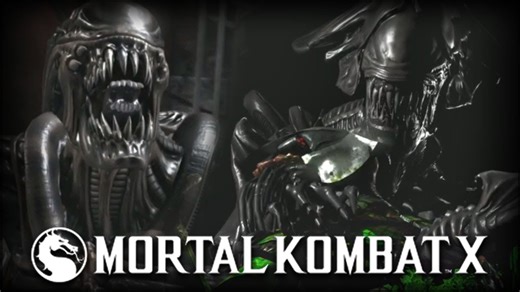 Mortal Kombat X: Alien Fatality, Brutality, Intros & X-Ray!