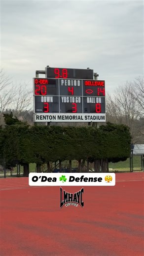 Let Me Holla At You Coach! on Instagram: "LMHAYC🎙️ Presents : 🚨Saturday Lights , Final 4, 3A State Playoffs Bellevue vs O’Dea ☘️, Let Me Holla At You Coach Highlights 🎥: @odeahighschool defense comes up big to seal the game and send them to the state championship game next week at Husky Stadium ☘️🥶 Bellevue - 14 O’Dea ☘️ - 20 4th Qt 🚨DM for Bookings #BMC LMHAYC 🎙️ #GetCertified #LMHAYC 🎙️ #Certified 💯 #1Hunnid #LMHAYCPerformance #TackleSZN #LineThatIshUpAtTha50 #WeOutsideWitIt #LookDopeP