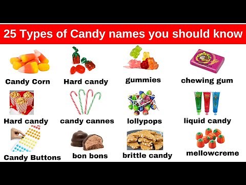 Lesson 6: Common Candy Names in English | English Vocabulary