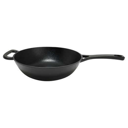 Kitchen HQ 3-Quart Ceramic Nonstick Cast Iron Stir Fry Pan | HSN