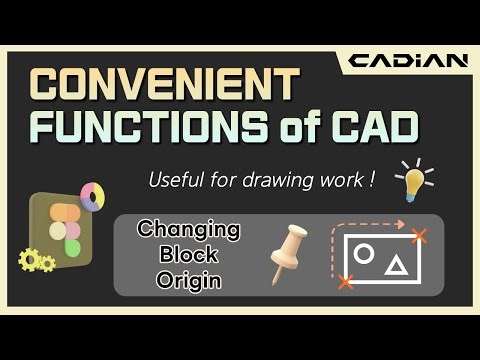 CAD(AutoCAD) Tips & Tricks - Changing Block Origin _ CADian