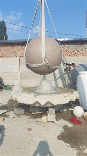 Asian Technology | Experience the mesmerizing beauty of a 6-foot water sphere placed on a fountain, gracefully rotating as water flows beneath it. This... | Instagram