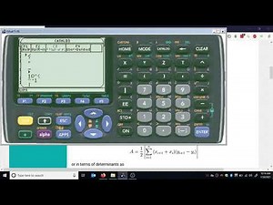 Programming Shoelace Formula (TI-89)