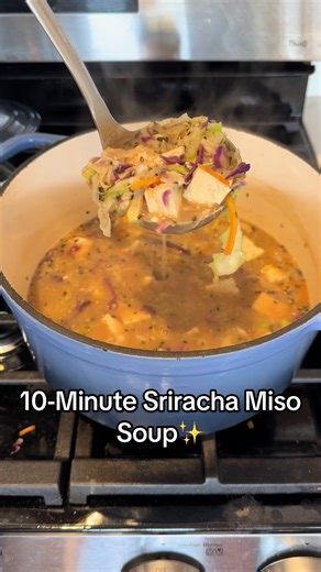 Quick and Easy 10-Minute Sriracha Miso Soup