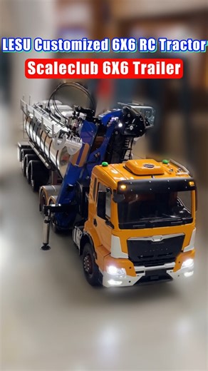 12K views · 224 reactions | Connect the 1/14-scale oil tank truck’s magnetic socket to the tractor’s port, and it starts! The tractor also has a custom blue log crane – super fun to play with!藍藍#trailer #rc #rcvehicle #toucanhobby #scalemodel #rccar #rccars #rctruck #rchobby #tractor #rcmodel #model | Toucanhobby | Facebook