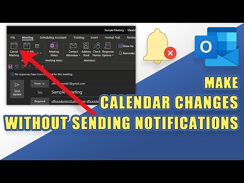 Cancel or Change Calendar Events WITHOUT Sending Notifications in Outlook