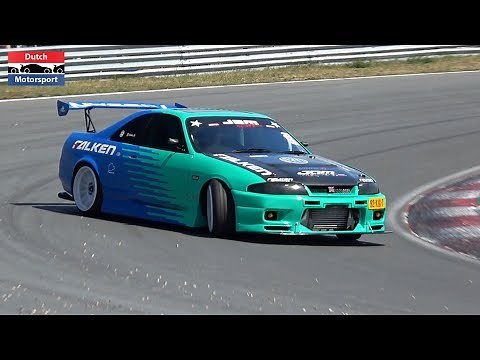 Crazy Nissan Skyline R33 - Drifts, Revs & Antilag!