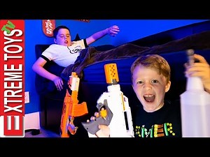Strange Dream Time In An Abandoned Hotel! Crazy Sleep Nerf Blaster Showdown!