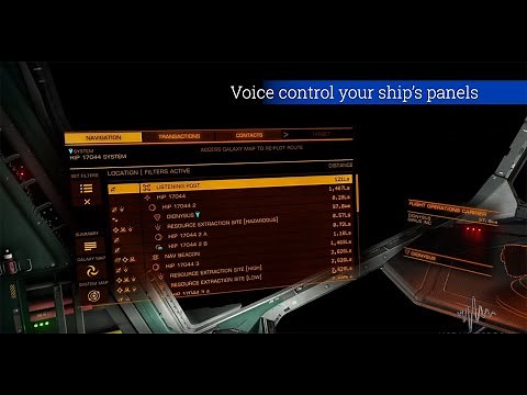 Elite Dangerous - Voice Control Panel Commands.