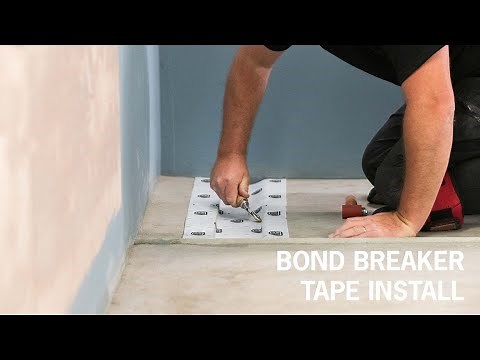 Bathroom Bond Breaker Above Screed