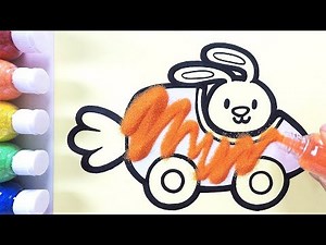 Carrot Car coloring & drawing ㅣ 당근 자동차 그리기 색칠하기